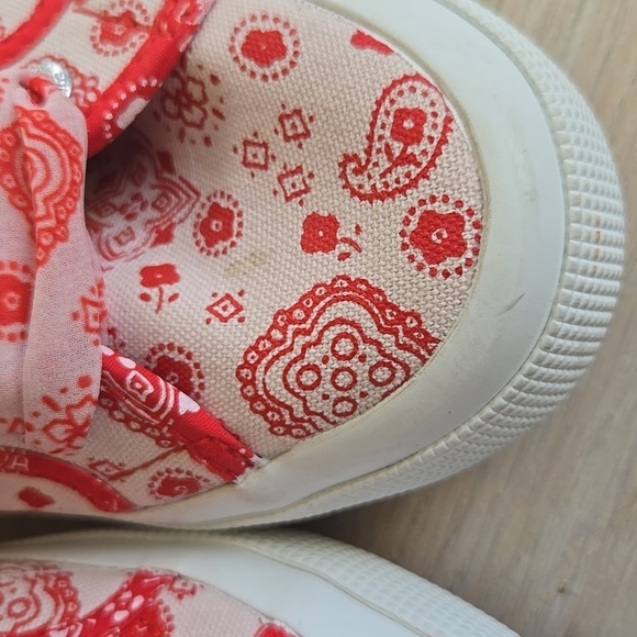 Superga Bandana Mix Sneakers Pink and Red NWT - Picture 10 of 13